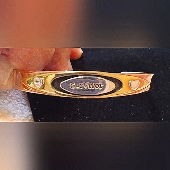 Vintage SURVIVOR Copper Cuff Bracelet Far Fetched Mixed Metal Artisan RARE - Picture 2 of 5
